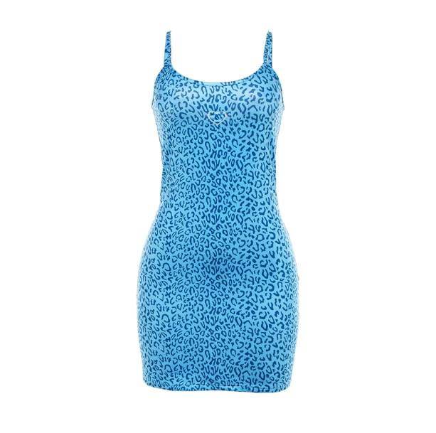 Blue Leopard Dress - All Things Rainbow