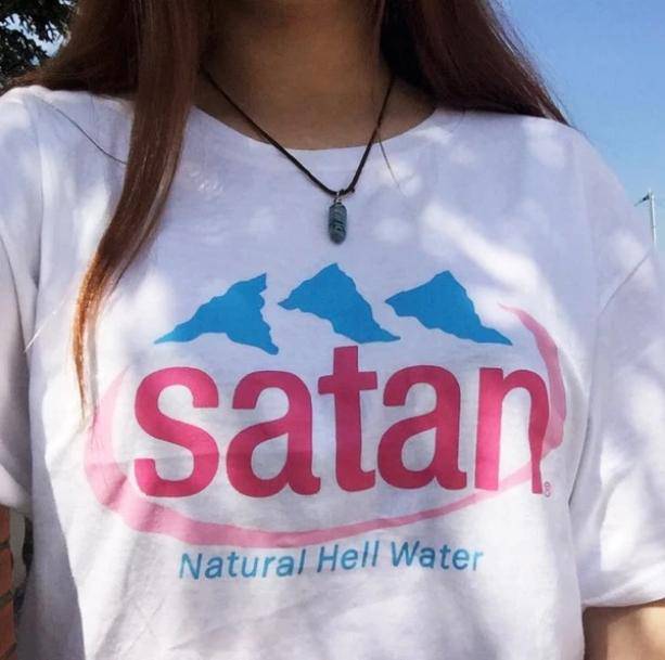 Satan Natural Hell Water T-shirt - All Things Rainbow