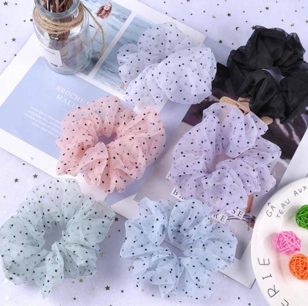 Polka Dot Scrunchie - All Things Rainbow