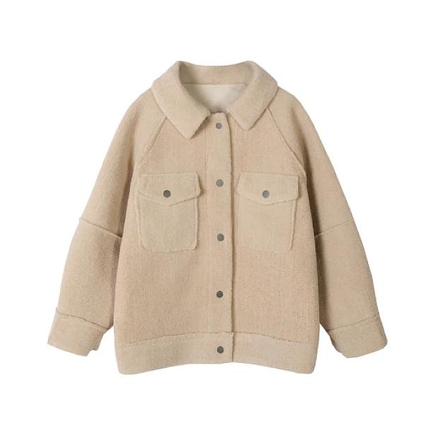 Khaki Loose Jacket | Aesthetic Jacket