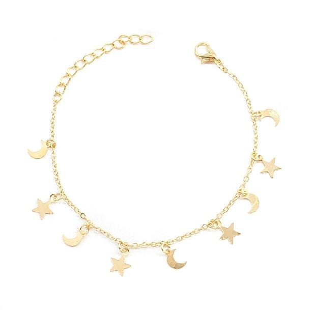 Moon And Star Bracelet | Aesthetic Galaxy Accessories