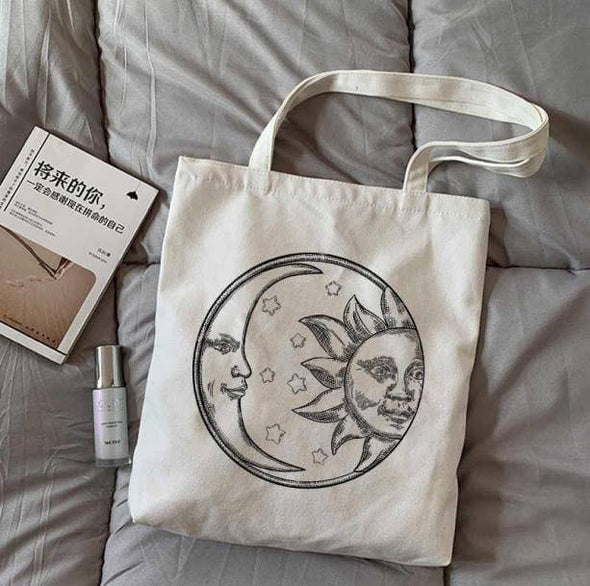 Sun And Moon Tote Bag - All Things Rainbow