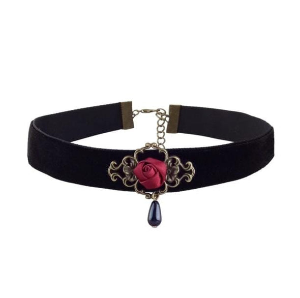 Red Rose Choker - All Things Rainbow