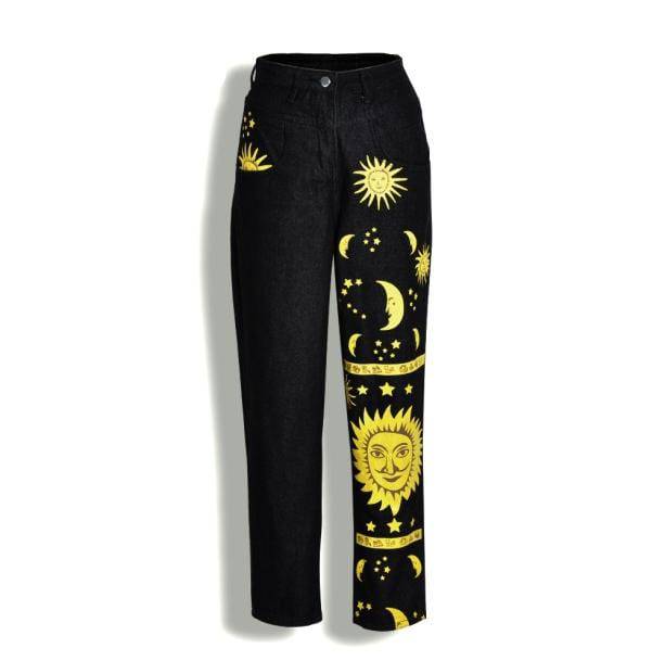 Moon And Star Trousers | Aesthetic Pants