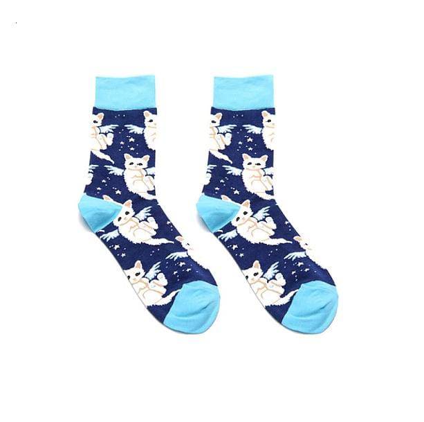 Flying Cat Socks | Aesthetic Socks & Accessories