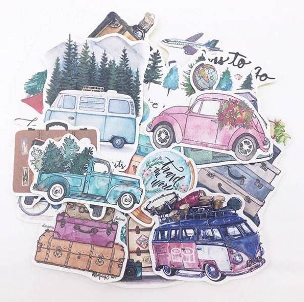 Travel Journal Stickers - All Things Rainbow