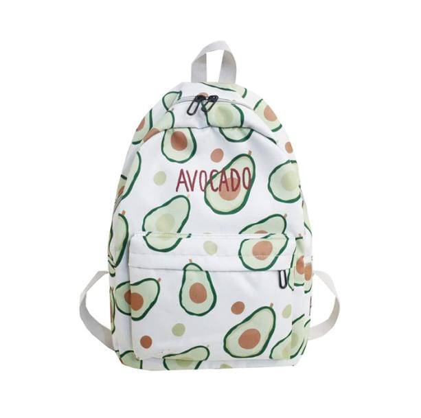 Avocado Backpack Aesthetic Schoolbags