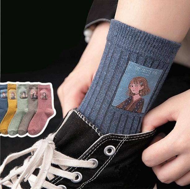 Cute Girl Socks - All Things Rainbow