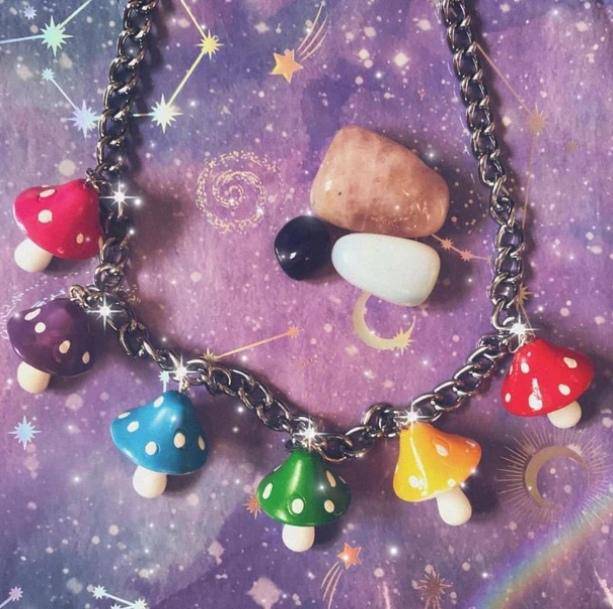 Rainbow Mushroom Belt Chain - All Things Rainbow