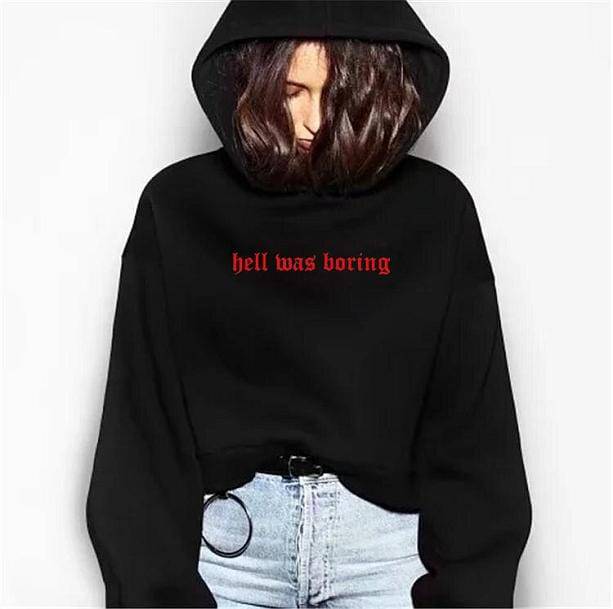 Hell Was Boring Hoodie | Aesthetic Hoodies & Jumpers