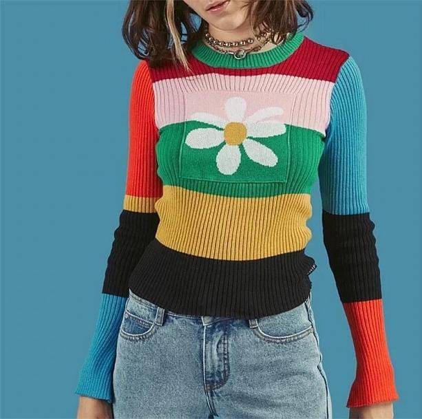 90s Daisy Sweater | Aesthetic Sweater