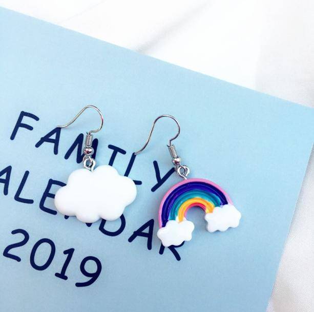 Rainbow & The Cloud Earrings - All Things Rainbow