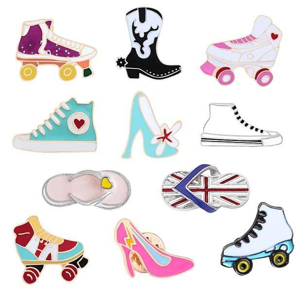 Shoe Style Pins - All Things Rainbow
