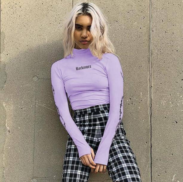 Purple Pastel Turtleneck - All Things Rainbow