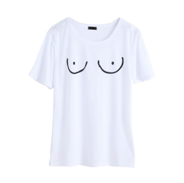 Boobs Print T shirt | Aesthetic T shirt