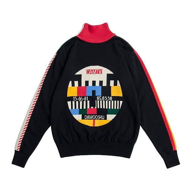 Vintage TV Screen Sweater - All Things Rainbow