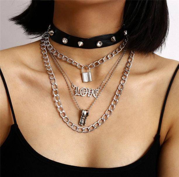 Grunge Love Necklaces | Aesthetic Jewelry