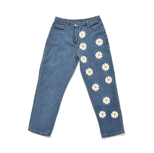 Daisy Flower Pants | Aesthetic Apparel & Accessories