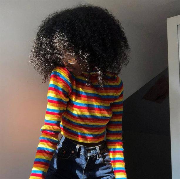 Rainbow Turtleneck Sweater - All Things Rainbow