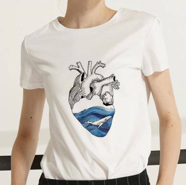 Aesthetic Heart T-Shirt - All Things Rainbow