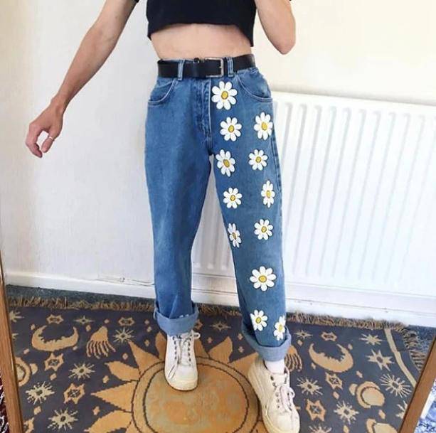 Daisy Flower Pants | Aesthetic Apparel & Accessories