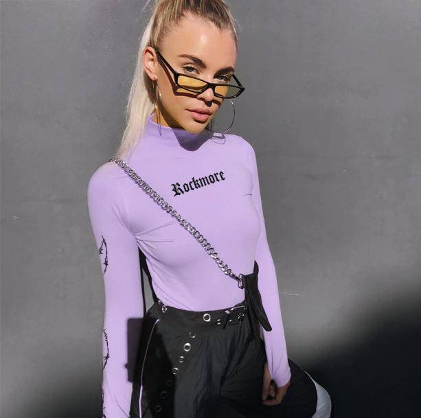 Purple Pastel Turtleneck - All Things Rainbow