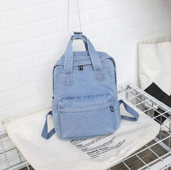 Aesthetic Denim Backpack | Aesthetic School Bags & Backpacks