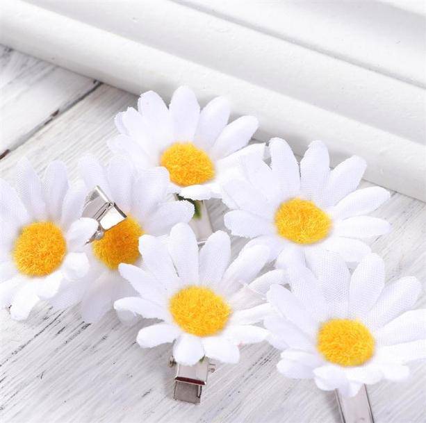 Daisy Flower Hair Pins | Aesthetic Hair Accessories