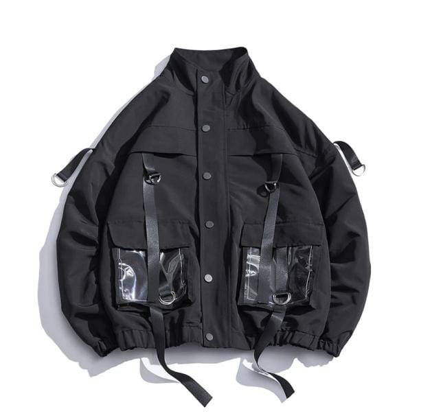 Jacket With See-Through Pockets | Aesthetic Apparel