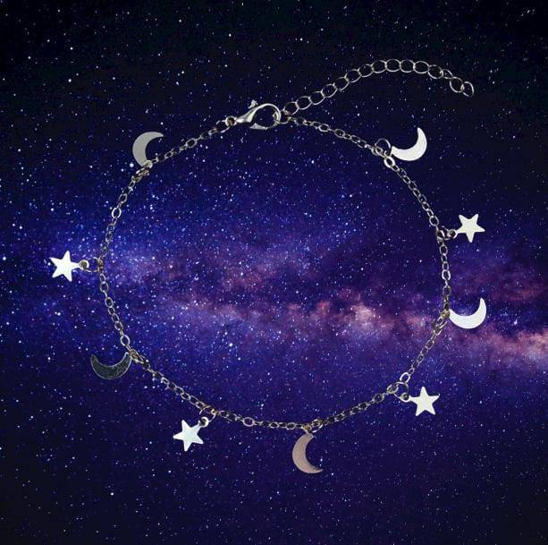 Moon And Star Bracelet | Aesthetic Galaxy Accessories