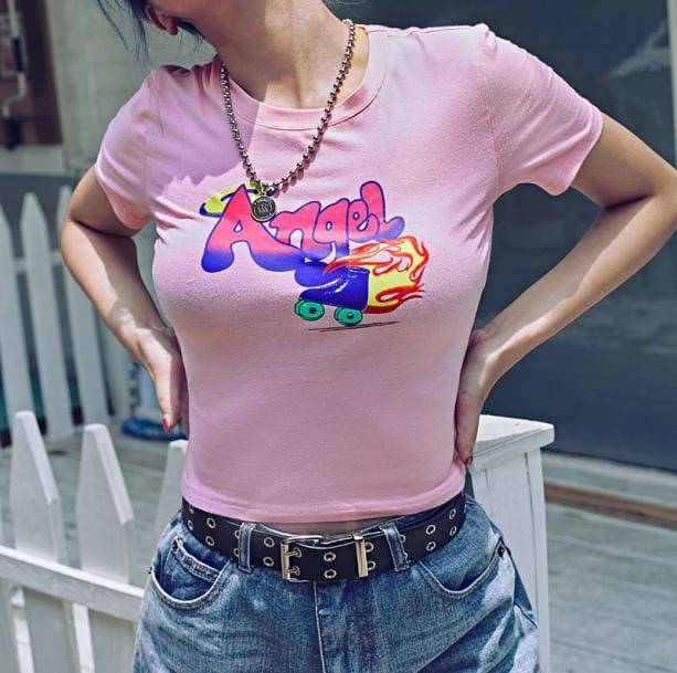 90s Baby Girl Tee - All Things Rainbow
