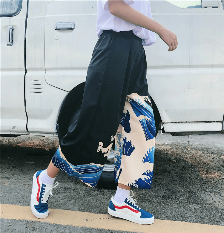 Blue Waves Pants | Aesthetic Pants