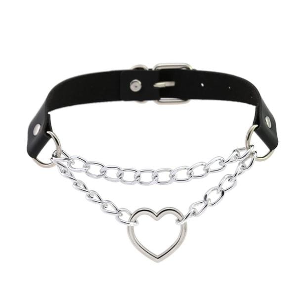 Metal Heart Choker - All Things Rainbow