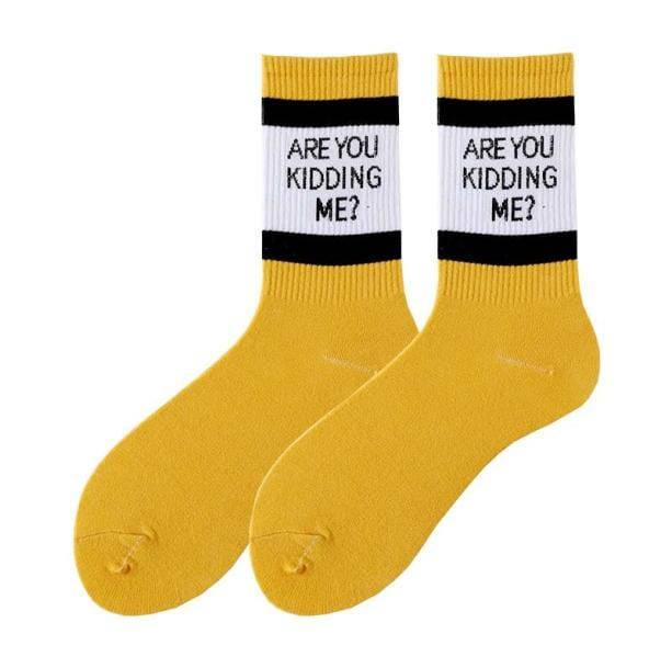 Are You Kidding Me Socks | Aesthetic Socks And Accessories