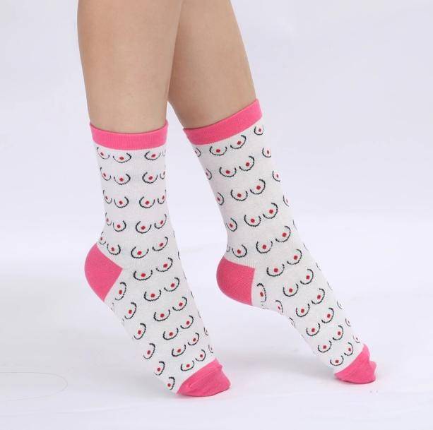 Funny Boobs Socks - All Things Rainbow