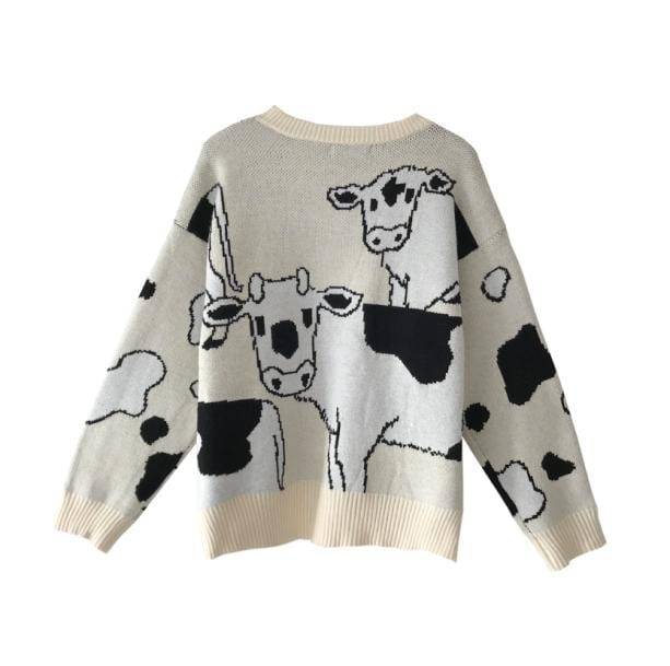 Lazy Cow Sweater | Aesthetic Apparel