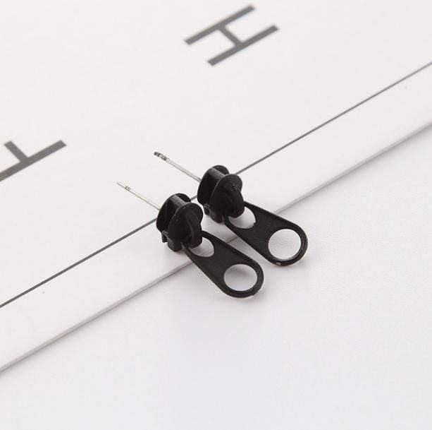 Aesthetic Zipper Stud Earrings | Aesthetic Jewelry