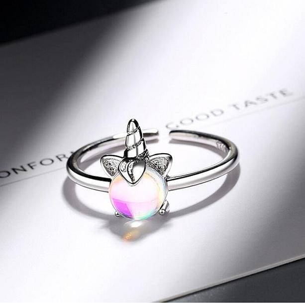 Unicorn Moonstone Ring - All Things Rainbow