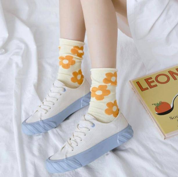 Kawaii Flower Socks - All Things Rainbow