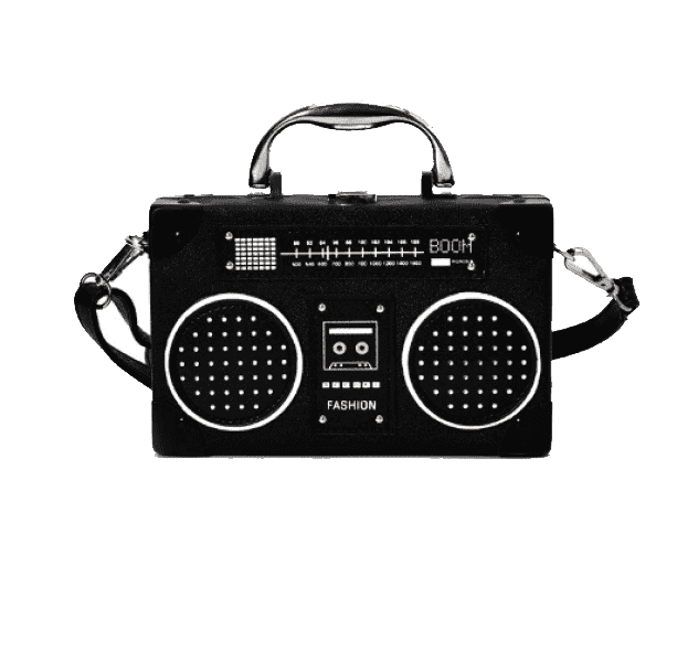 Retro Radio Style Handbag - All Things Rainbow