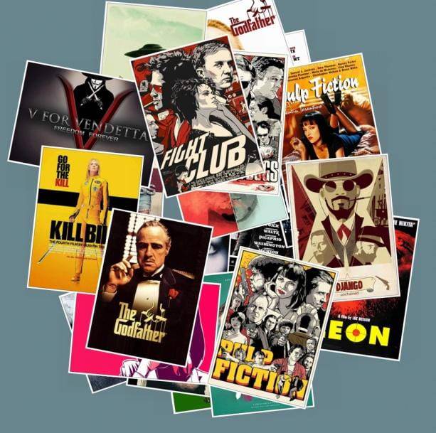 Iconic Movies Stickers | Mini Art Prints