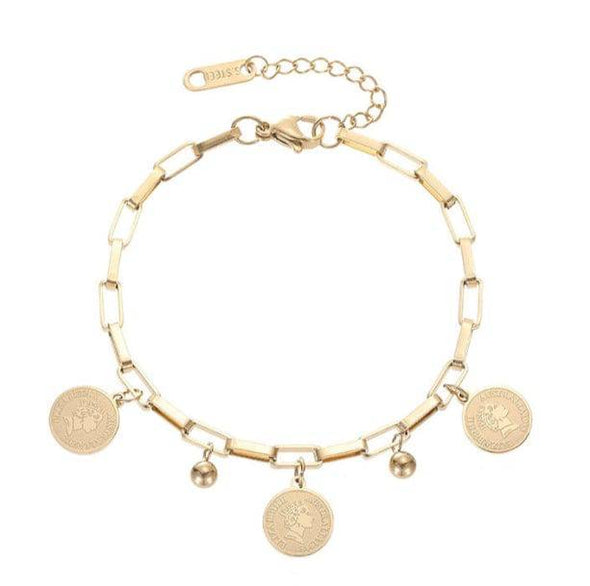 Gold Coin Bracelet - All Things Rainbow