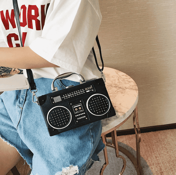 Retro Radio Style Handbag - All Things Rainbow