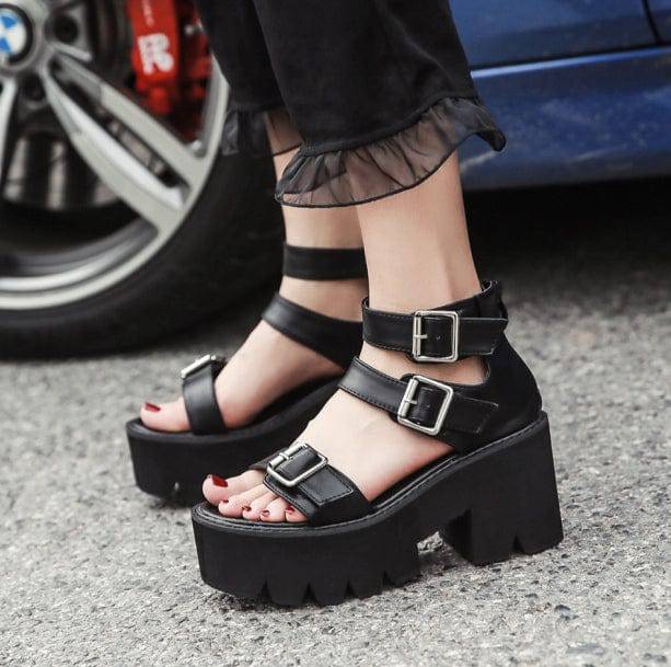 Grunge Style Sandals | Aesthetic Shoes