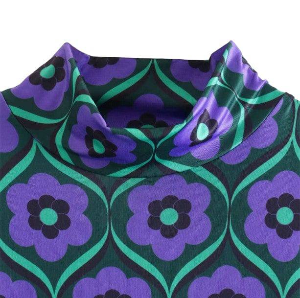 Purple Daisy Long Sleeve Top - All Things Rainbow