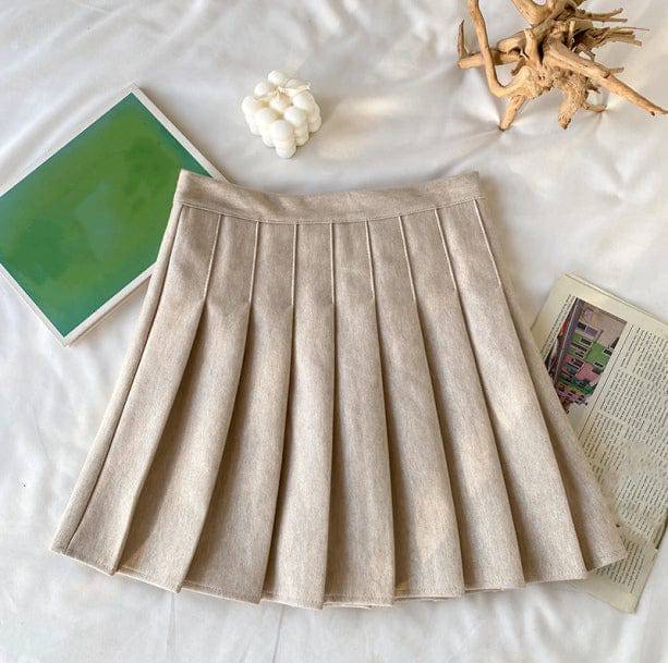 Brown College Skirt | Aesthetic Skirt