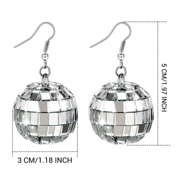 Disco Ball Earrings - All Things Rainbow