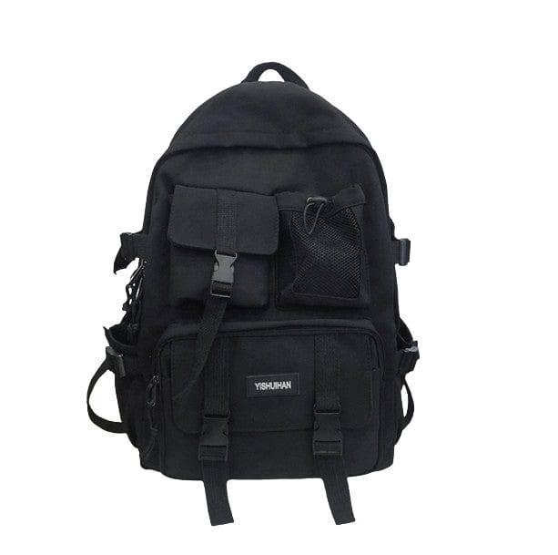Pure Black Backpack - All Things Rainbow