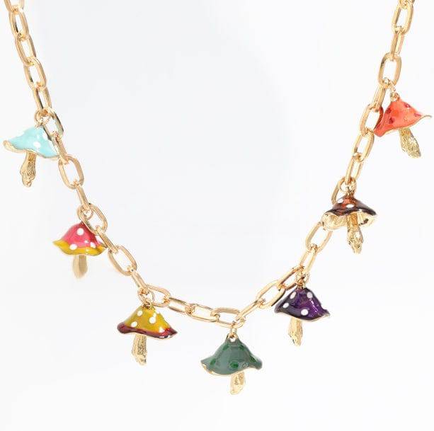 Poisonous Mushroom Necklace - All Things Rainbow