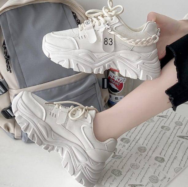 Chunky Sneakers With Chain | Aesthetic Shoes